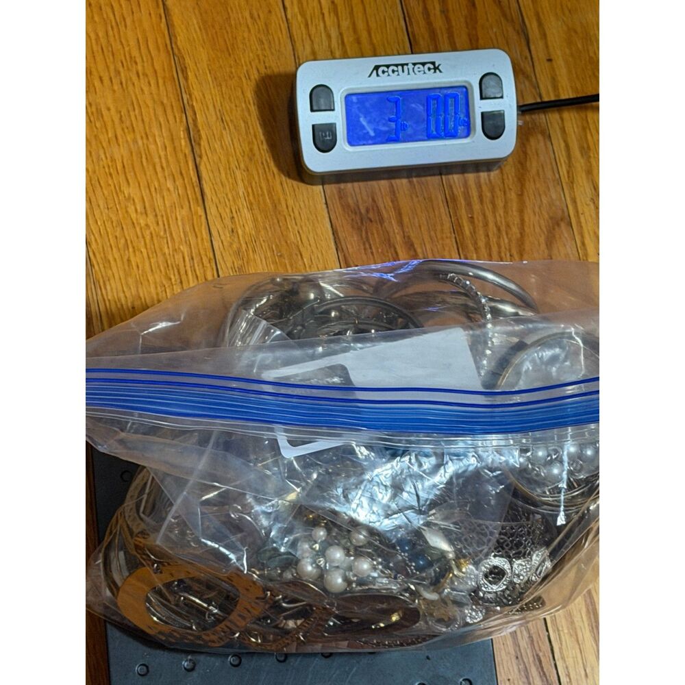 Mystery Jewelry Lot 3 lbs – Untested Wearable & Broken Pieces for Craft Projects